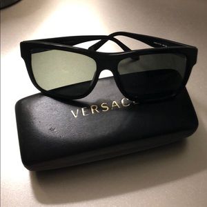 Polarized Black Versace Sunglasses